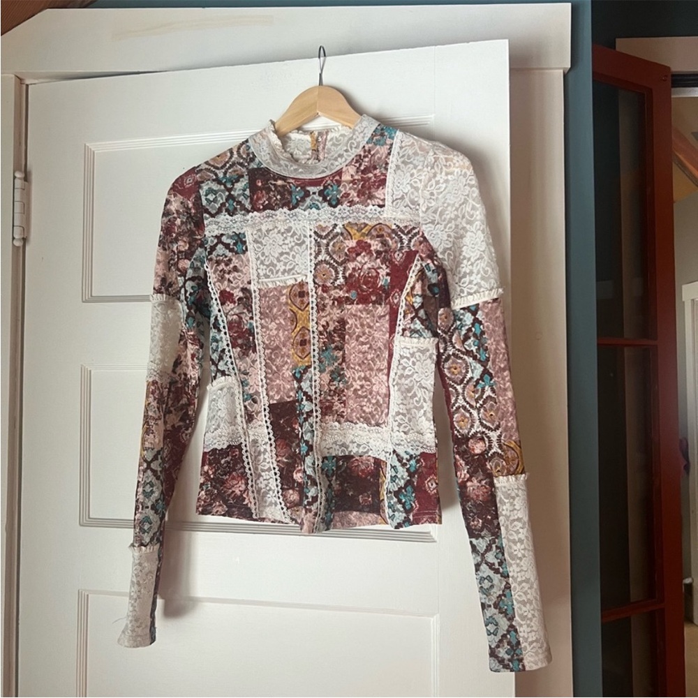 Hudson Patchwork Turtleneck - image 6